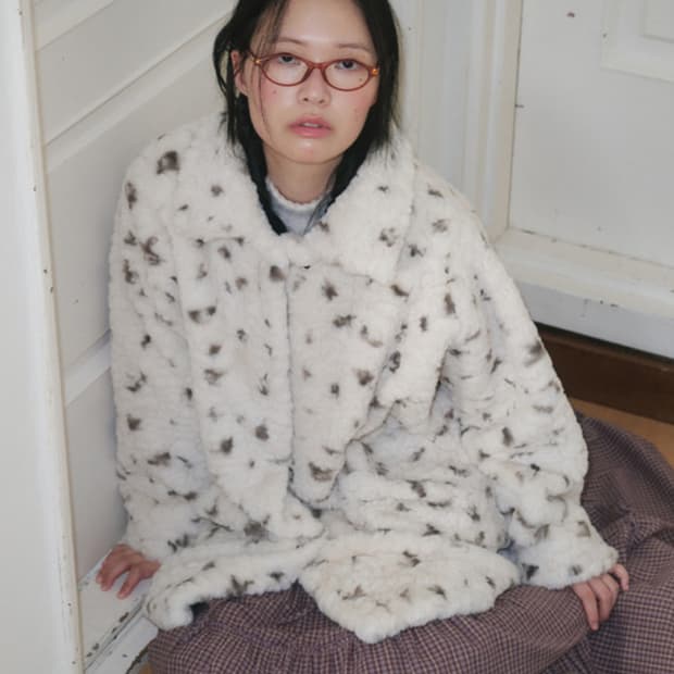 펀프롬펀 쿠키 퍼 하프코트 퍼자켓