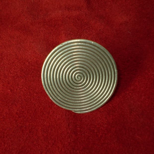 Vintage Silver circle 링