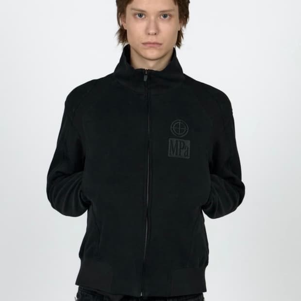 Plastic Product Contrast zipped jacket