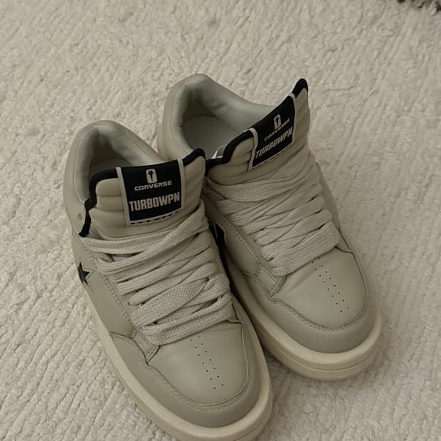 컨버스 x 릭오웬스 다크쉐도우 터보웨폰 OX 펠리칸 250