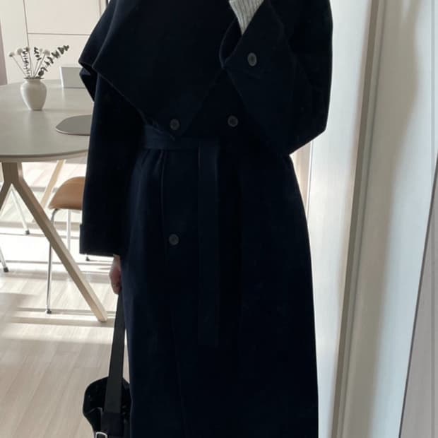 루에브르 머플러 코트 새상품