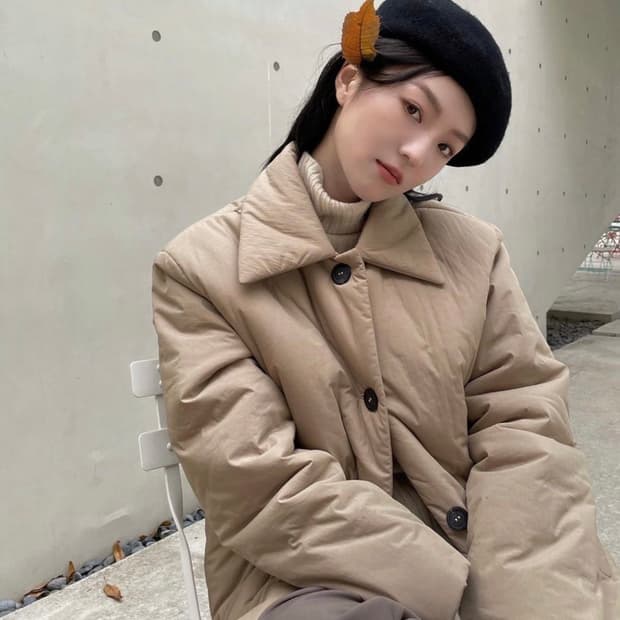 Ged 게드 숏패딩 PADDING TOFFEE NUT