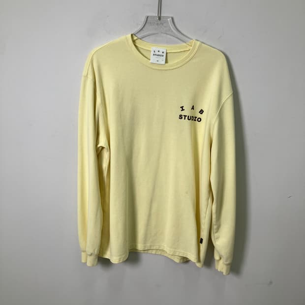 아이앱 스튜디오 긴팔 티셔츠 옐로우 XL