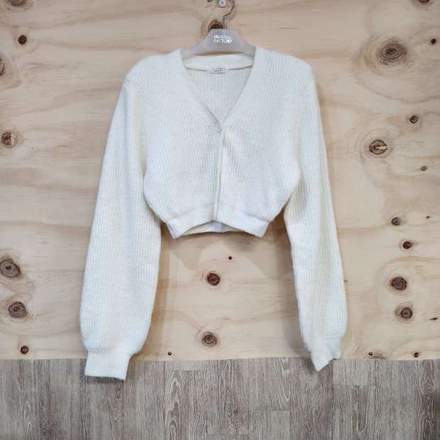 559) 여성 어깨패드 크롭 가디건