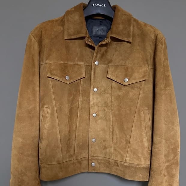 세비디 스웨이드 트러커 자켓 xl