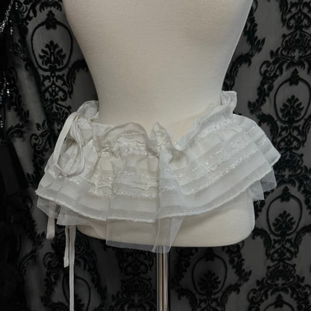 레이스 레이어드 캉캉 시스루 벨트