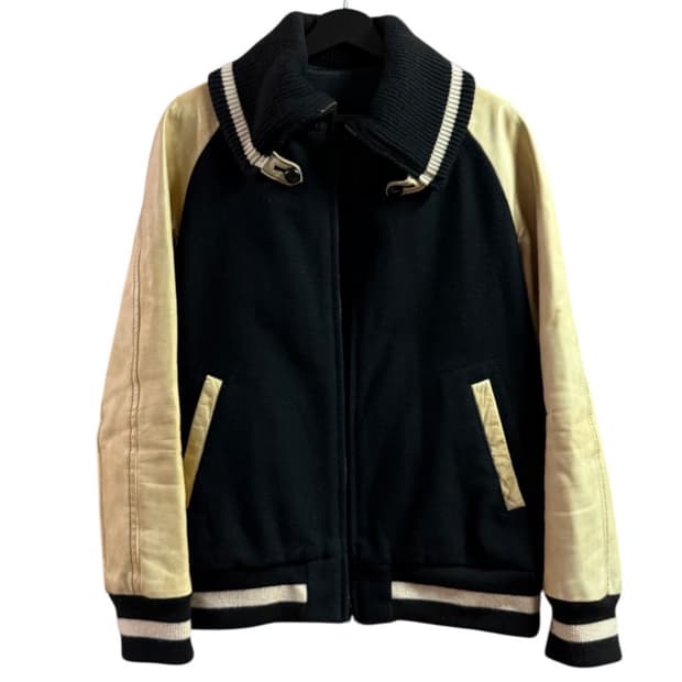 넘버나인 08aw 바시티 블랙 자켓