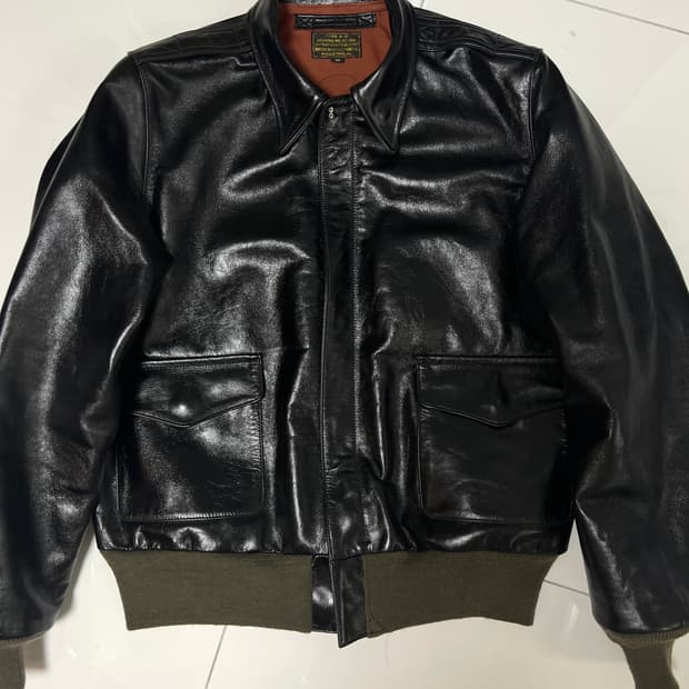 택포75) 아카펠라클로딩 A-2 말가죽 자켓 a2 홀스하이드 42
