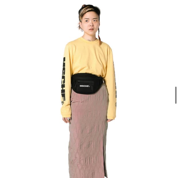 미스치프 20ss 롱슬리브 페일 옐로우 S