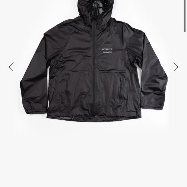 optimistic runners packable jacket black