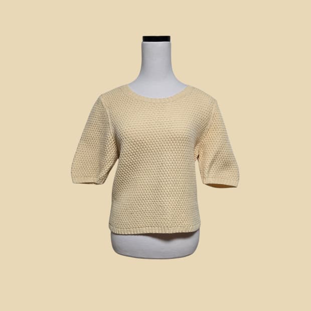 코스 코튼 니트 티셔츠