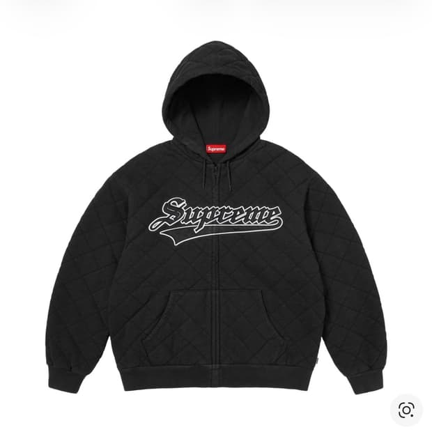 (L)슈프림 퀼티드 후드 집업