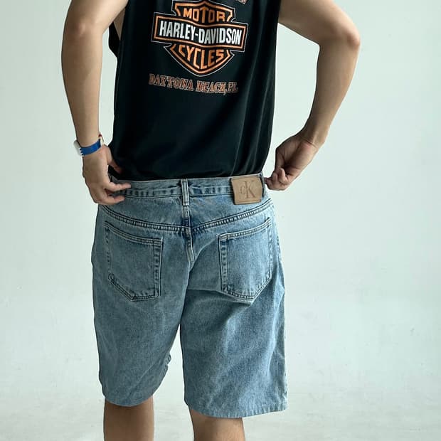 90s 캘빈클레인 데님 쇼츠 Made in USA
