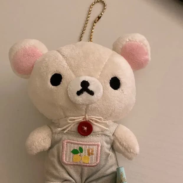 (레어!) 산엑스 농부 코리락쿠마 멜빵 인형 마스코트