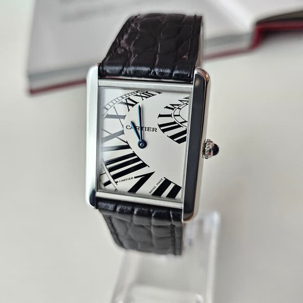 까르띠에 탱크솔로 스틸 라지 (피아노판)