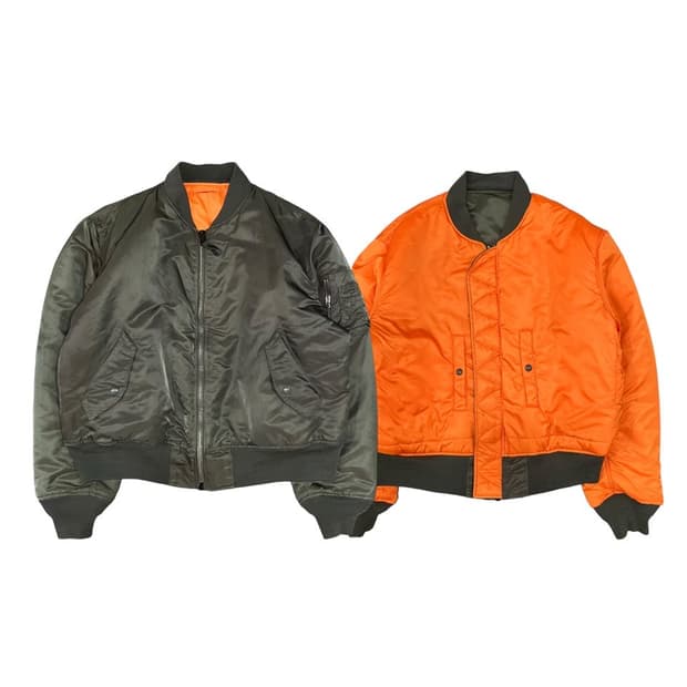 알파인더스트리 ma-1 리버시블 점퍼