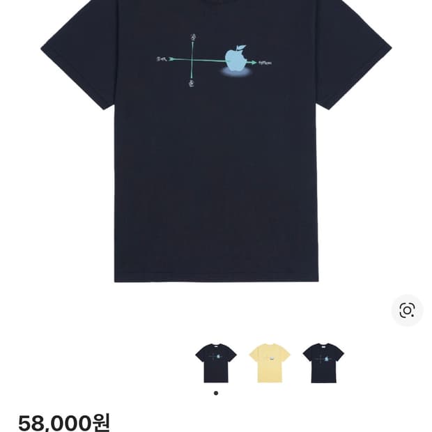 구함글) 산산기어 피어스 티셔츠 네이비 1