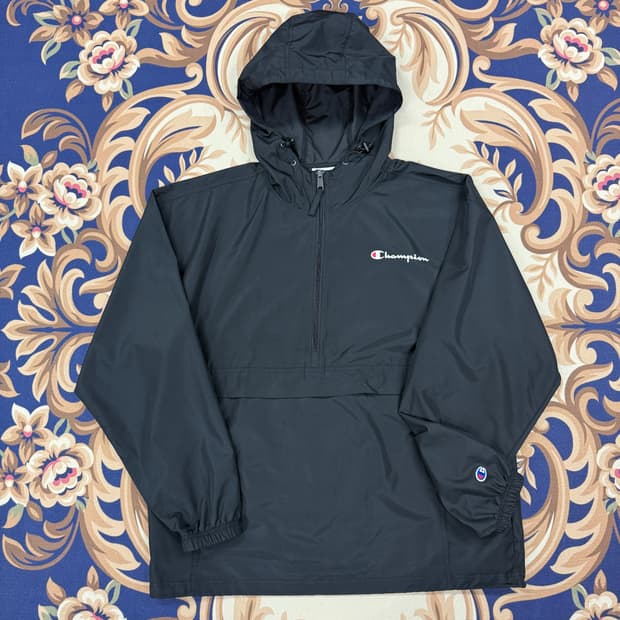 (L)챔피언 Champion 아노락 바람막이 자켓(블랙)