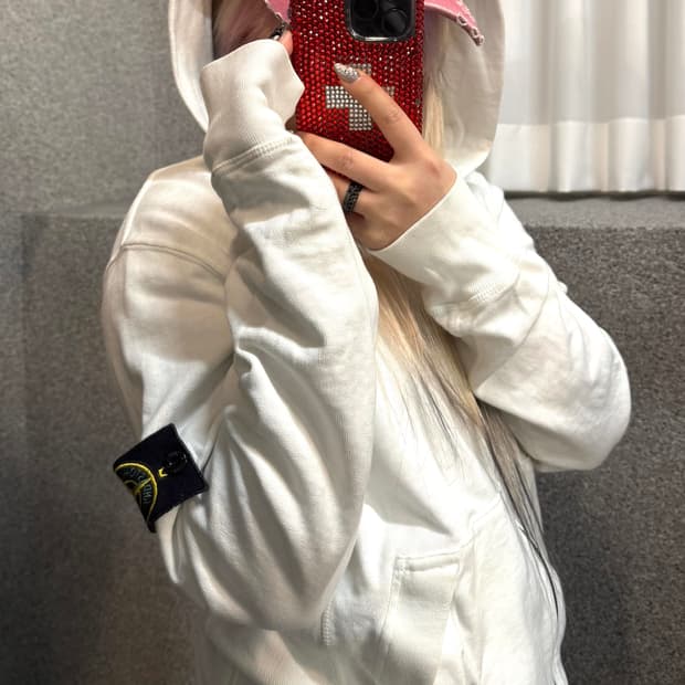 STONE ISLAND wappen hoodie zip up