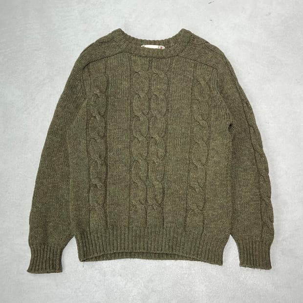 맥그리거 엘보패치 꽈배기 니트 s08810