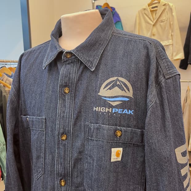 칼하트 데님 워크 셔츠