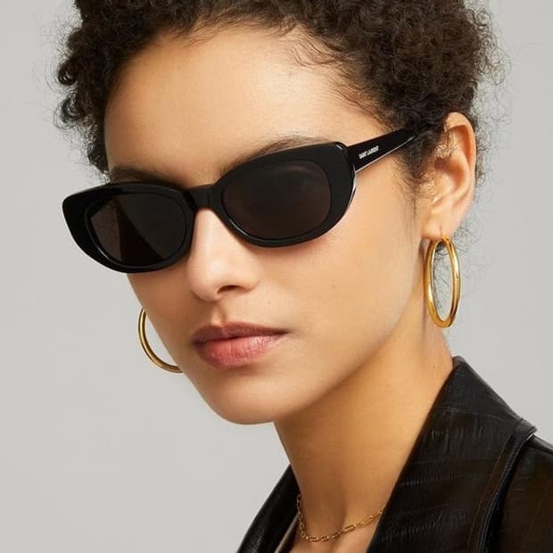 생로랑 Betty SL316 캣아이 블랙 선글라스