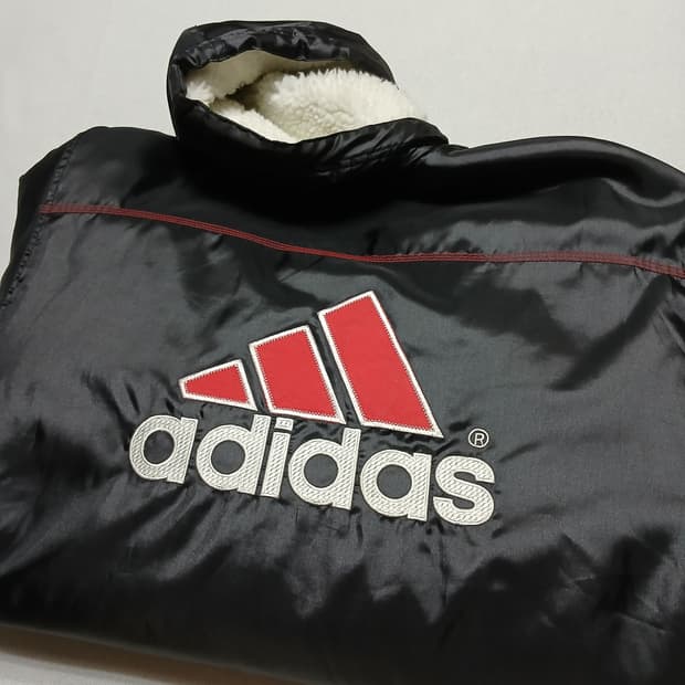 Adidas 아디다스 이퀍먼트 양털 벤치코트 돕바 패딩 올드스쿨