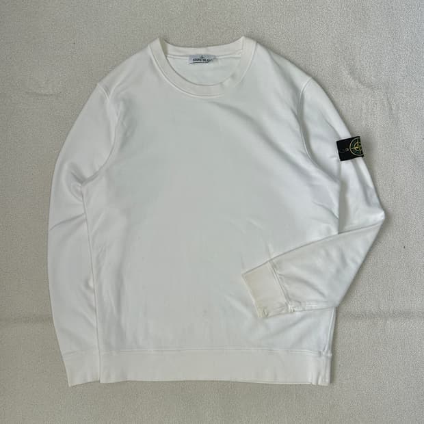 스톤아일랜드 21FW 와펜패치 크루넥 기모 맨투맨