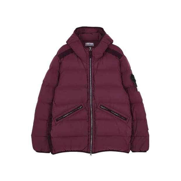 [S급] 스톤 아일랜드 심리스 터널 나일론 다운 자켓 버건디 판매합니다!