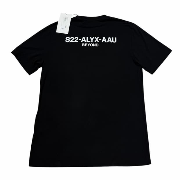 22SS ALYX 알릭스 프린팅 반팔티 블랙 M
