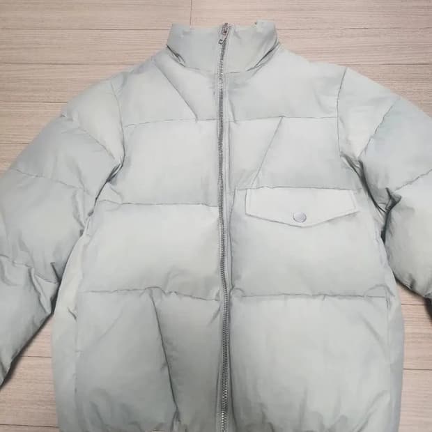 자라 워싱민트 패딩