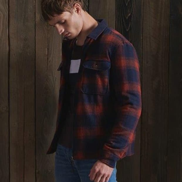 수퍼드라이 럼버잭 울집업 2XL 새상품 