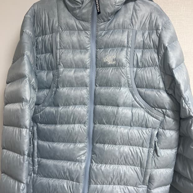 카비시 경량패딩 블루 s사이즈