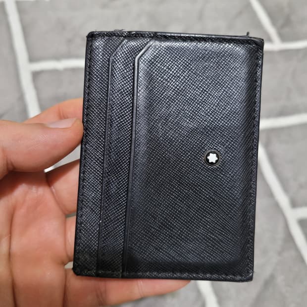 정품 몽블랑 블랙 색상 카드지갑