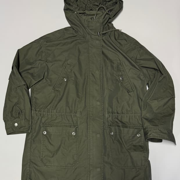 여성 캘빈클라인 미들 스트링 투 웨이 야상 후드 자켓 66이싱