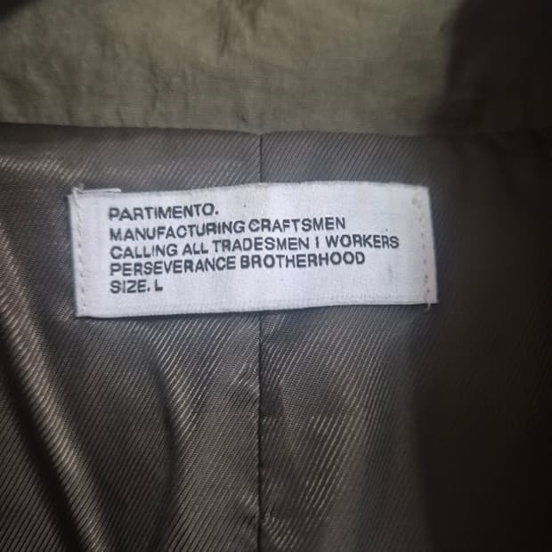 레이스업 콘트라스트 스티치 자켓 카키