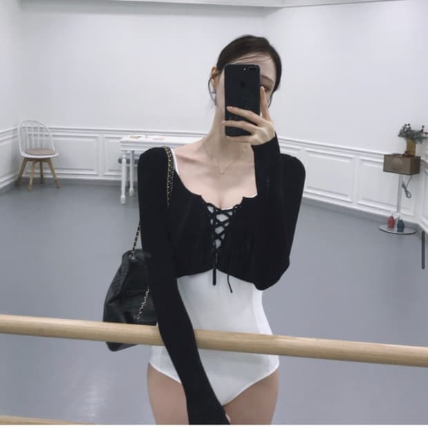 [라벨르블랑] 퓨어 니트 워머 블랙