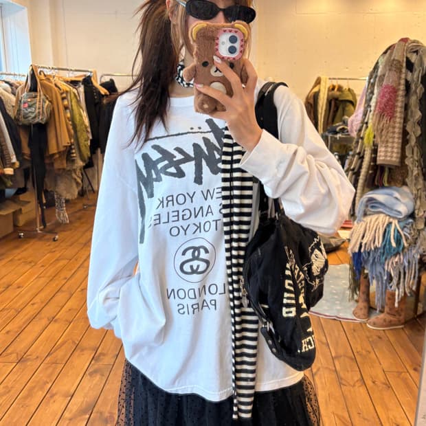 스투시 월드투어 롱슬리브