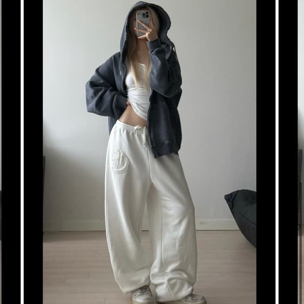 구해요) ERTR x 니들 조거팬츠 화이트