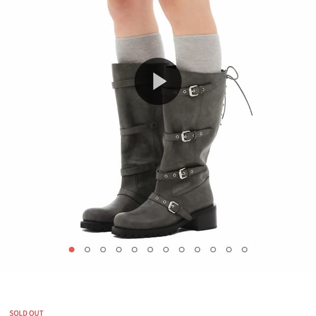 Buckle Tied Long Boots · 버클 타이드 롱 부츠 / 워