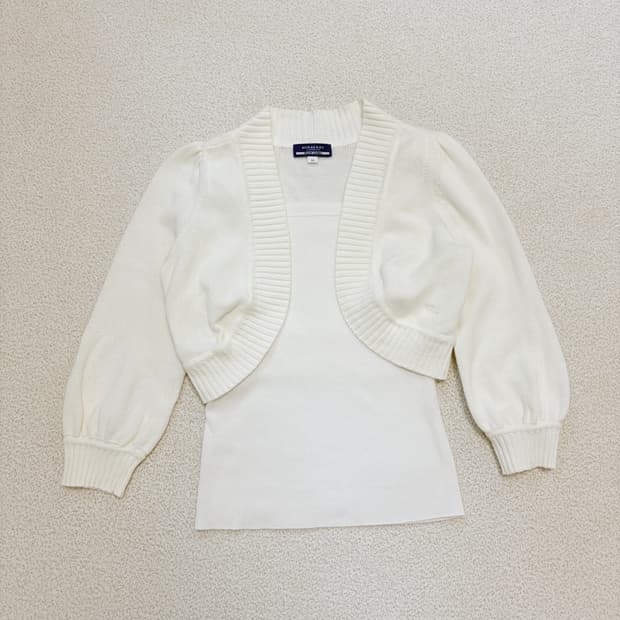 버버리 크롭 볼레로 가디건