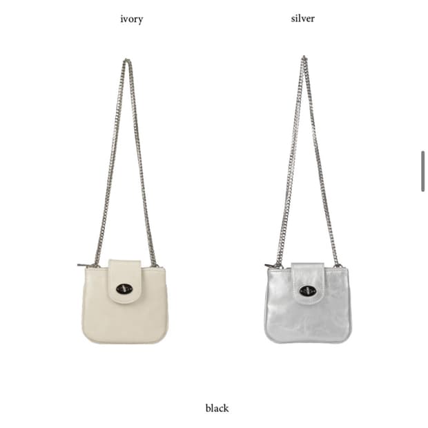 ANC FLAP MINI BAG (실버)