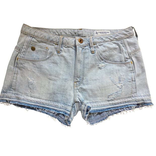 G-STAR RAW 복원 데님 숏팬츠 연청(25)