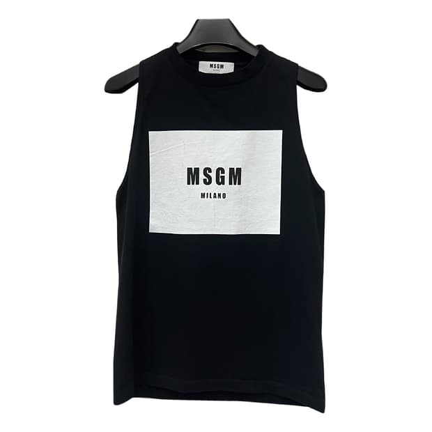 MSGM 엠에스지엠 로고 슬리브리스 나시 M