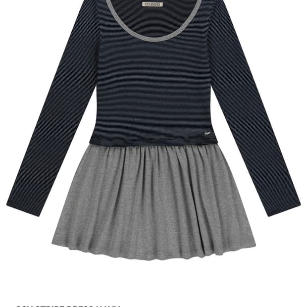 코이세이오 코이 스트라이프 드레스 네이비