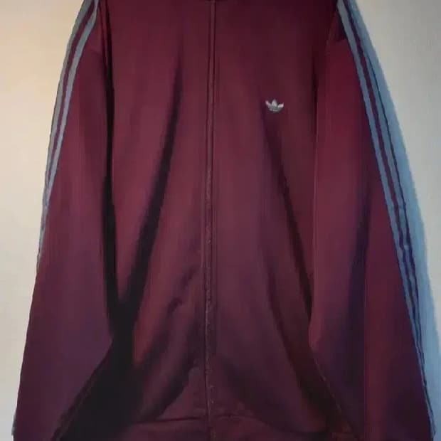 아디다스 BB트랙탑 마룬 와인 버건디 저지 져지집업 100/L
