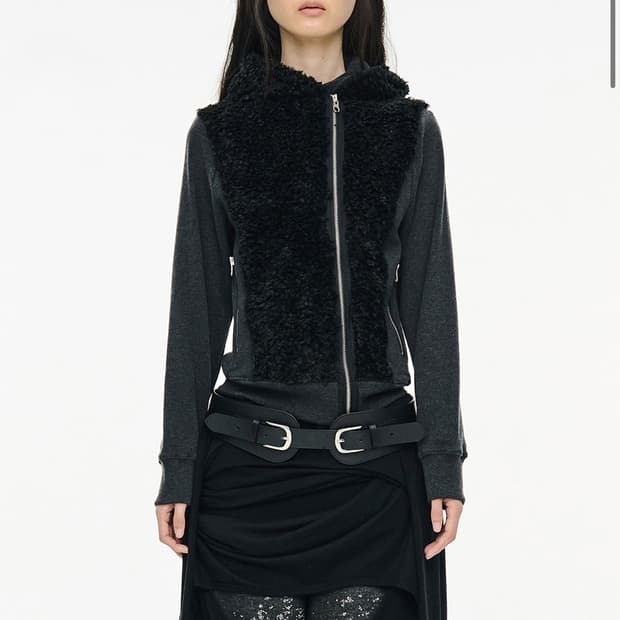 세릭 FUZZY FLEECE HOOD ZIP UP