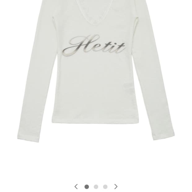 Hetit Trimmed Logo T-shirt 헤티 롱슬리브 티셔츠