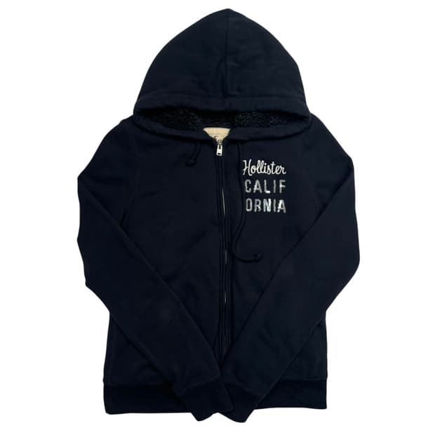 홀리스터 y2k 빈티지 네이비 울프죠 후드집업 M