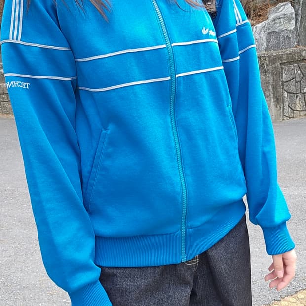 🩵일본 아디다스x데상트 80's 서독 져지/빈티지 트랙탑